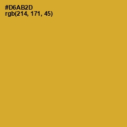 #D6AB2D - Golden Grass Color Image