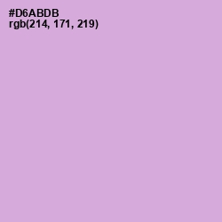 #D6ABDB - Light Wisteria Color Image