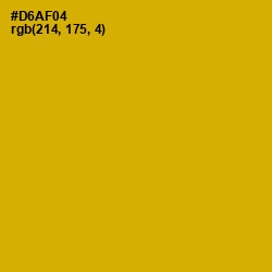 #D6AF04 - Galliano Color Image