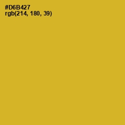 #D6B427 - Golden Grass Color Image