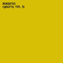 #D6BF05 - Galliano Color Image