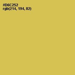#D6C252 - Wattle Color Image