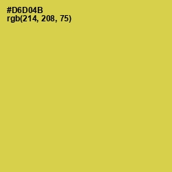 #D6D04B - Wattle Color Image