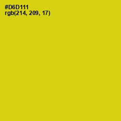 #D6D111 - Barberry Color Image