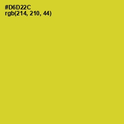 #D6D22C - Sunflower Color Image