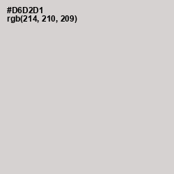 #D6D2D1 - Quill Gray Color Image