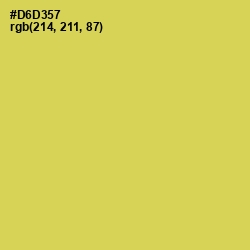 #D6D357 - Wattle Color Image