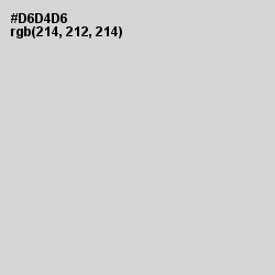 #D6D4D6 - Quill Gray Color Image