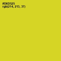 #D6D525 - Sunflower Color Image