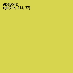 #D6D54D - Wattle Color Image