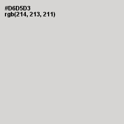 #D6D5D3 - Quill Gray Color Image