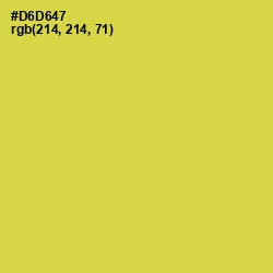 #D6D647 - Wattle Color Image