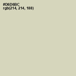 #D6D6BC - Sisal Color Image