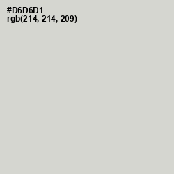 #D6D6D1 - Quill Gray Color Image