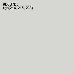 #D6D7D0 - Quill Gray Color Image