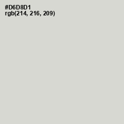 #D6D8D1 - Quill Gray Color Image