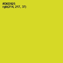 #D6D925 - Sunflower Color Image