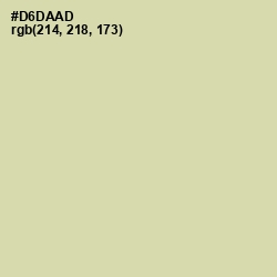 #D6DAAD - Sapling Color Image