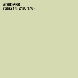 #D6DAB0 - Green Mist Color Image