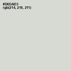 #D6DAD3 - Quill Gray Color Image