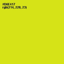 #D6E417 - Bitter Lemon Color Image