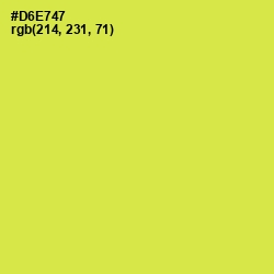 #D6E747 - Wattle Color Image