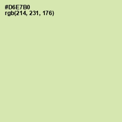 #D6E7B0 - Caper Color Image