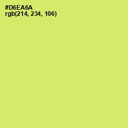 #D6EA6A - Yellow Green Color Image