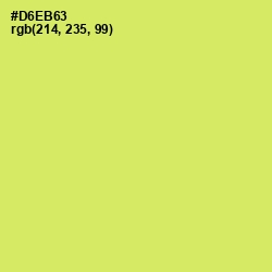 #D6EB63 - Yellow Green Color Image