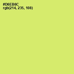 #D6EB6C - Yellow Green Color Image