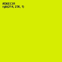 #D6EC01 - Bitter Lemon Color Image