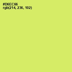 #D6EC66 - Yellow Green Color Image
