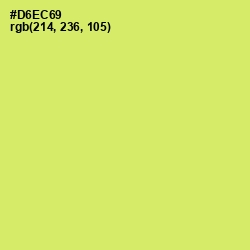 #D6EC69 - Yellow Green Color Image