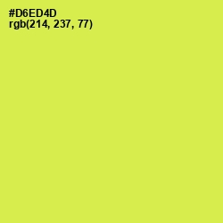 #D6ED4D - Wattle Color Image