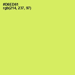 #D6ED61 - Yellow Green Color Image