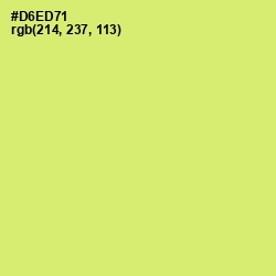 #D6ED71 - Yellow Green Color Image