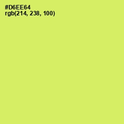 #D6EE64 - Yellow Green Color Image