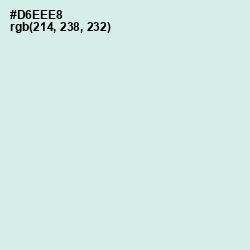 #D6EEE8 - Swans Down Color Image