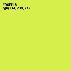 #D6EF4A - Starship Color Image