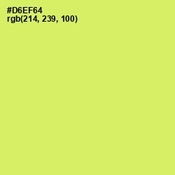 #D6EF64 - Yellow Green Color Image