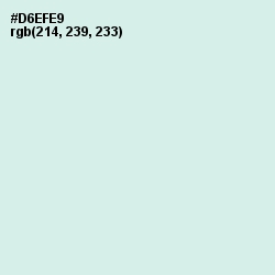#D6EFE9 - Swans Down Color Image