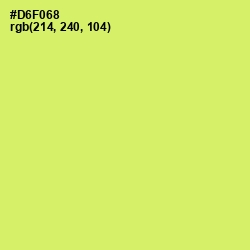 #D6F068 - Yellow Green Color Image