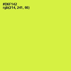 #D6F142 - Starship Color Image