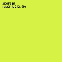 #D6F245 - Starship Color Image