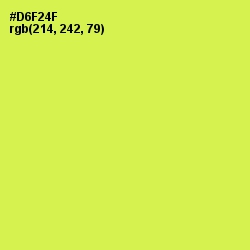 #D6F24F - Starship Color Image