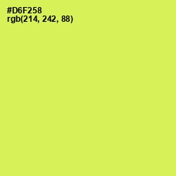 #D6F258 - Starship Color Image