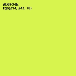 #D6F34E - Starship Color Image