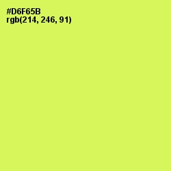#D6F65B - Canary Color Image