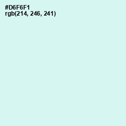 #D6F6F1 - Iceberg Color Image