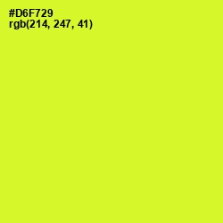 #D6F729 - Pear Color Image